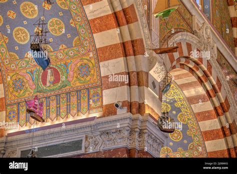 Notre Dame de la Garde basilica interior, HDR Image Stock Photo - Alamy