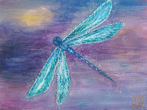 Dragonfly Acrylic Painting