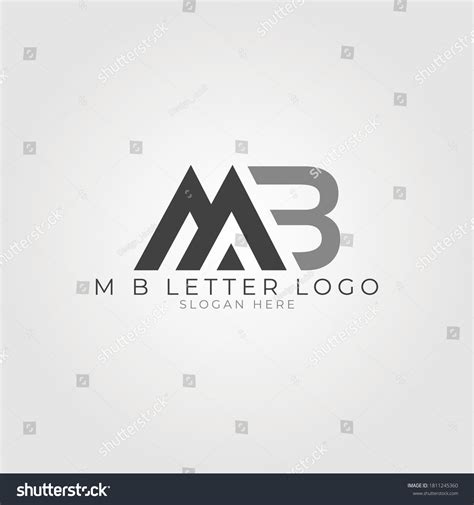 Mb Logo Vector Template Design Stock Vector (Royalty Free) 1811245360 ...