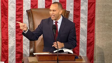 Hakeem Jeffries Goes Through Democratic ABCs in Minority Leader Speech