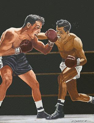 JAKE LAMOTTA VS SUGAR RAY ROBINSON ART PRINT | eBay