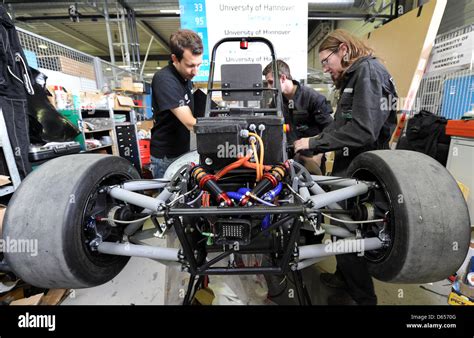 Students of the Formula Student team of Leibniz University Hanover Stock Photo: 55434304 - Alamy