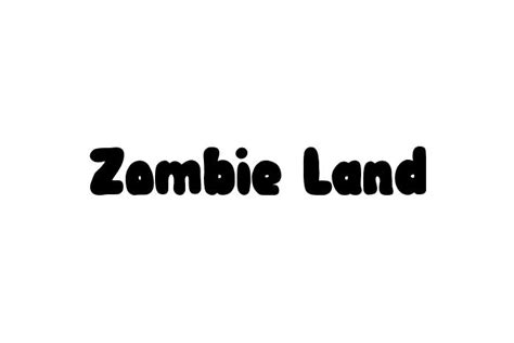 Zombie Land Font - Free Font Download