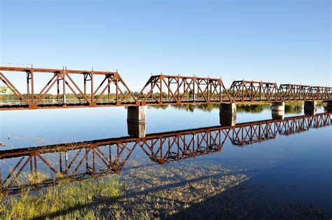"CN Rail Bridge over the Rainy River (Ontario)" by John Callan | Redbubble