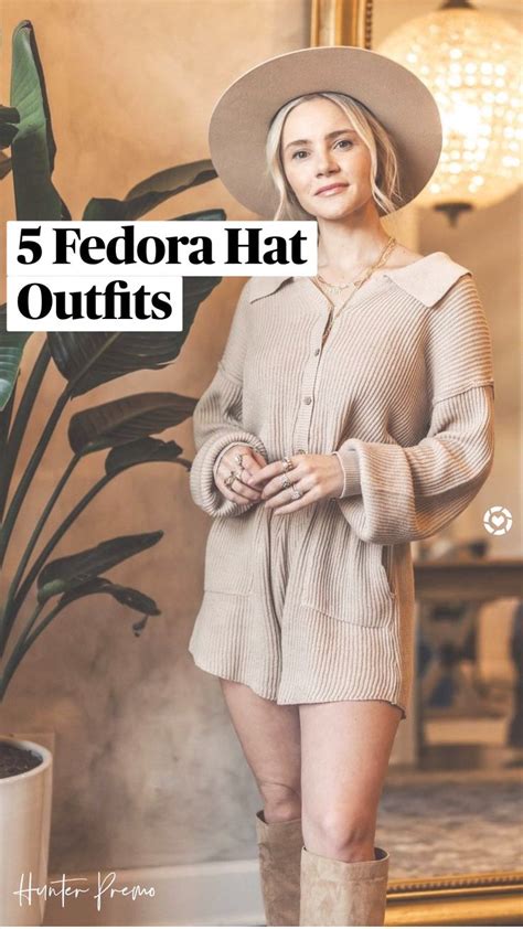 5 Fedora Hat Outfits | Outfits with hats, Hat outfits summer, Fedora hat outfits