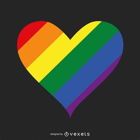 LGBT Pride Heart Logo Template Vector Download