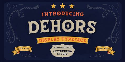 Dehors Display Typeface