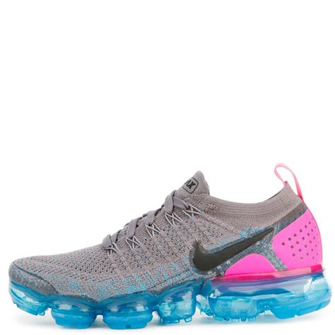 WOMEN'S NIKE AIR VAPORMAX FLYKNIT 2 GUNSMOKE/BLACK/BLUE ORBIT/PINK BLAST