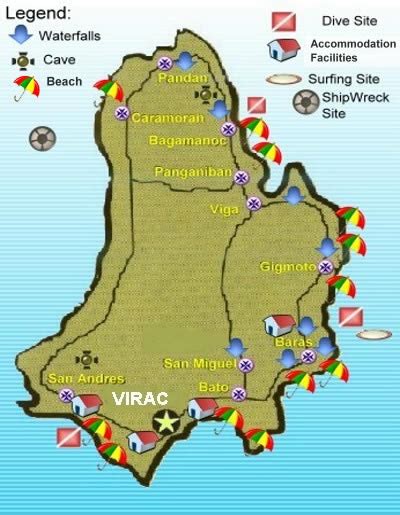 surfs up catanduanes: catanduanes map