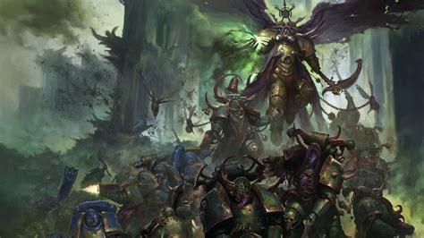 1080P, primarch, Warhammer 40 000, chaos, Mortarion, plague, Nurgle, Death Guard, demons, Death ...