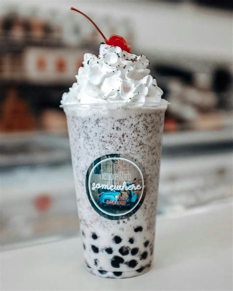 Boba Oreo cookies and cream | Makanan, Makanan dan minuman, Minuman