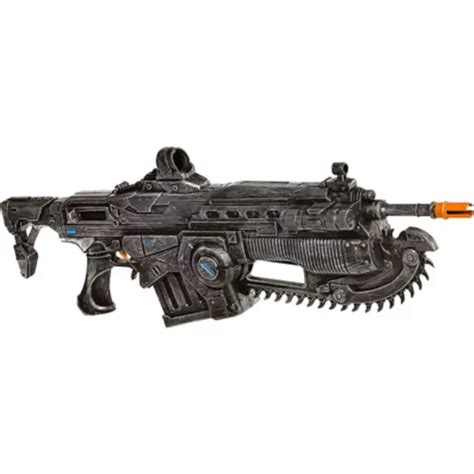 Gears Of War Lancer Halloween Costume Accessories Weapon, Grey, 34-in Party City