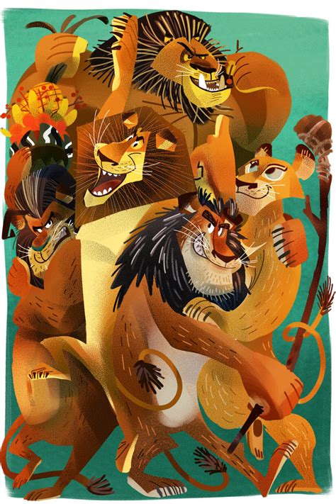 The Lions of Madagascar by galgard on DeviantArt