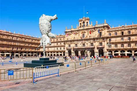 Plaza Mayor Main Square in Salamanca, Spain Editorial Stock Photo - Image of heritage, square ...