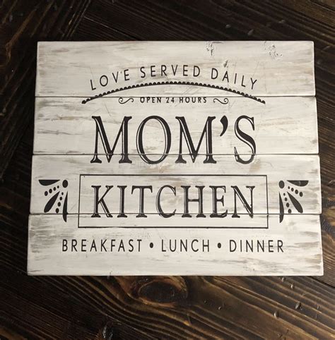 Moms Kitchen sign | Kitchen signs, Unique items products, Etsy