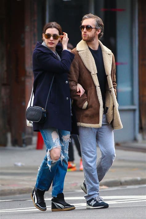 ANNE HATHAWAY and Adam Shulman Out and About in New York – HawtCelebs