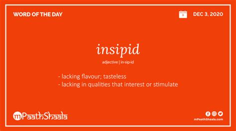 insipid - mPaathShaala