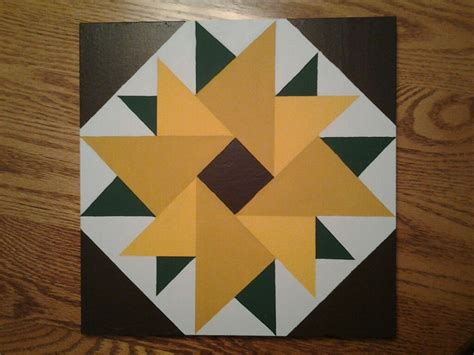 # 6 Sunflower | Barn quilt patterns, Painted barn quilts, Barn quilt ...