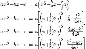 Forme canonique d'un trinome : exercice de mathématiques de première ...