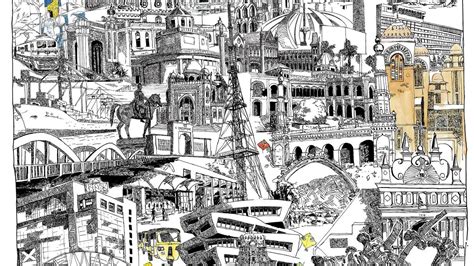 Chennai artist captures city’s iconic buildings in a collage for Madras ...