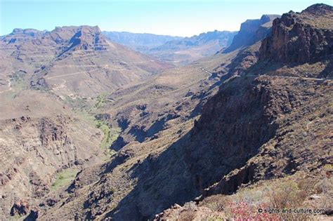 Gran Canaria - valley at the central mountains