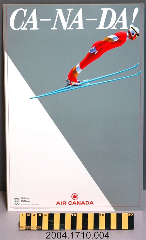 1988 Calgary Winter #Olympics promotional poster produced by Air Canada - Ski Jump | 1988 winter ...