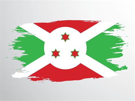 Brush painted Burundi flag 10268360 Vector Art at Vecteezy