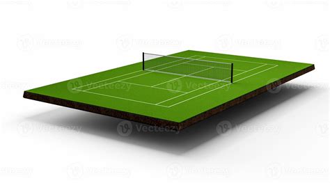 Tennis court. Grass. Tennis Court, Green Color, White Background 3d ...