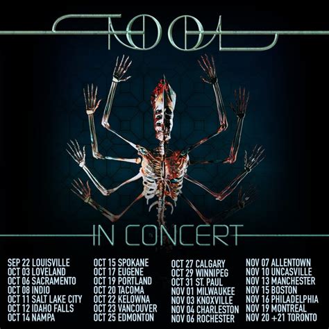 Tool Concert Dates 2024 - Van Brandice