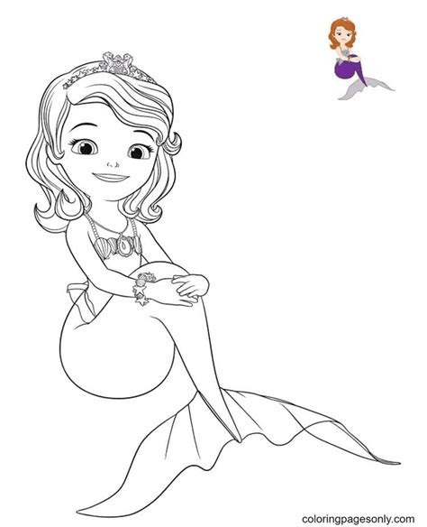 Sofia The First Coloring Pages Printable for Free Download