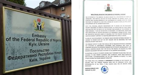 Embassy of Nigeria, Ukraine: NEW TRAVEL ADVICE BY THE EMBASSY OF NIGERIA, UKRAINE – Nigerians in ...