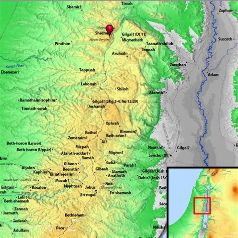 Bible Map: Mount Gerizim