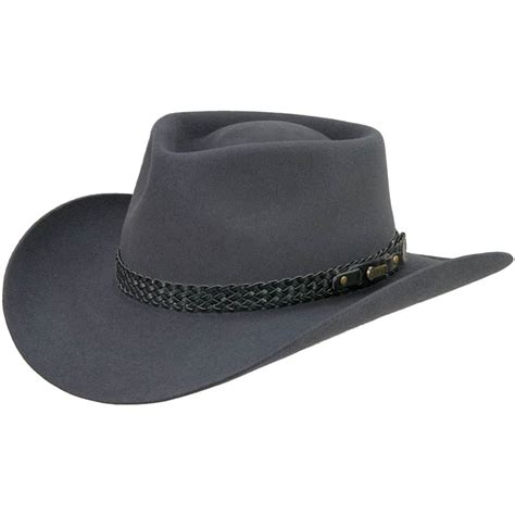 Akubra Snowy River Western Black Cowboy Hat size 58 Australia www.np.gov.lk