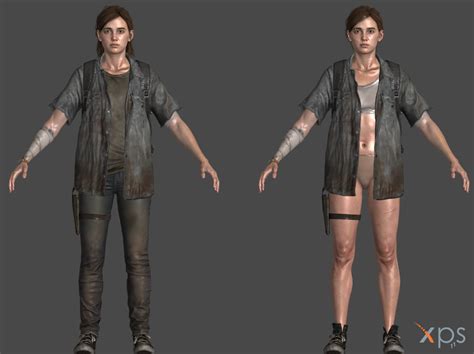 Ellie TLOU2 - Two outfits (Rig Simplified) by Marcelievsky on DeviantArt