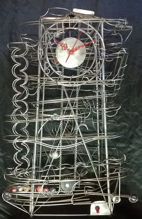 Marble Runs Kinetic Rolling Ball Sculpture 100% stainless steel, 100% handmade. Marble Maze ...