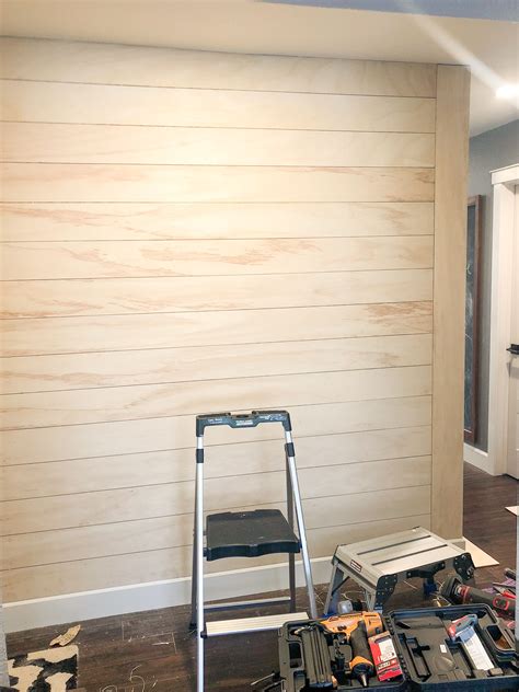 DIY Modern Shiplap Tutorial. The easiest and cheapest way to shiplap a wall or room. This house ...