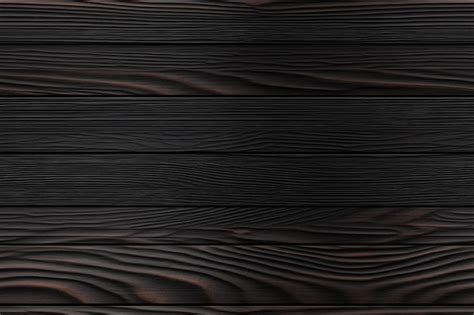 Premium AI Image | Black wood fence pattern and seamless background