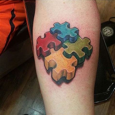 35 Wonderful Autism Tattoo Ideas - Showing Awareness and Honor | Autism tattoos, Puzzle tattoos ...