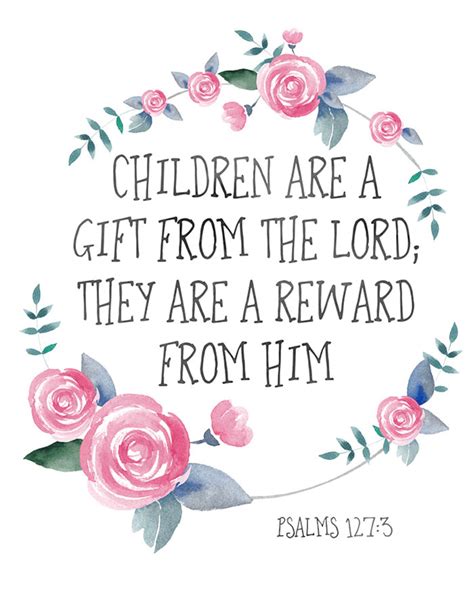 Bible Verse Print Children Are A Gift From The Lord They Are | Etsy