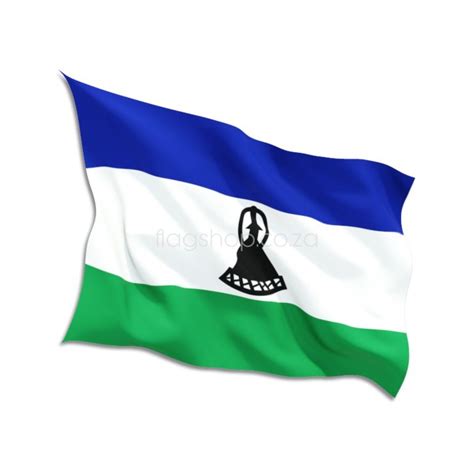 Buy Lesotho National Flags Online • Flag Shop • South Africa Size 90 x 60cm (Storm)