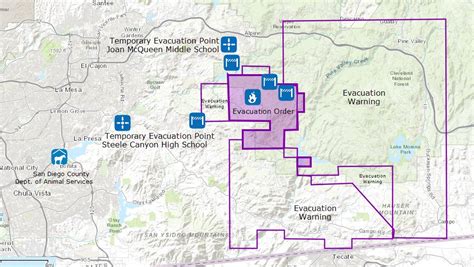 San Diego County Fire Map - Large World Map