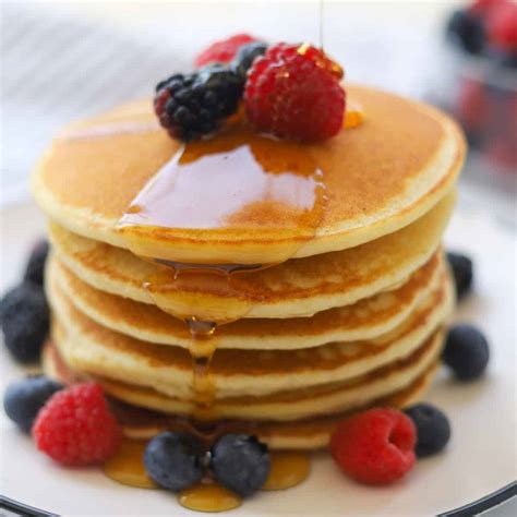 Brown Rice Flour Pancakes (Gluten Free) - A Peachy Plate