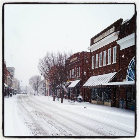 Snow in Uptown Roxboro, NC | Places to visit, Places, Uptown