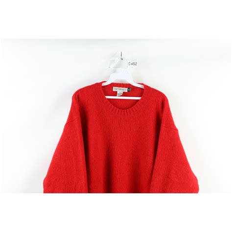 80s Gap Clothing Co Mens Large Thrashed Blank Shetland Wool Knit Sweater, Gap Clothing Co Knit ...