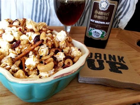 Snacks Soaked in BEER! Sweet and Spicy Brown Ale Snack Mix | Super Bowl ...