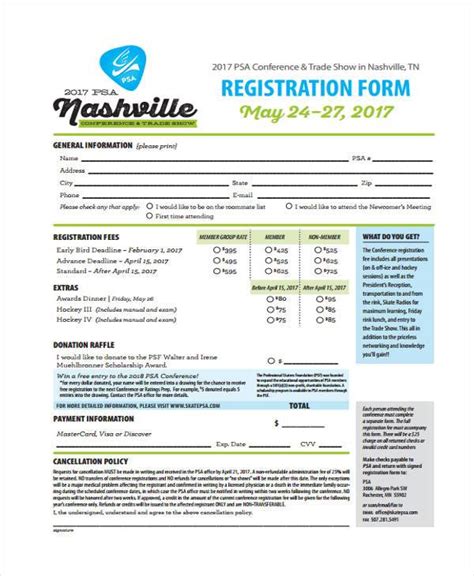 FREE 10+ Conference Registration Forms in PDF | MS Word | Excel