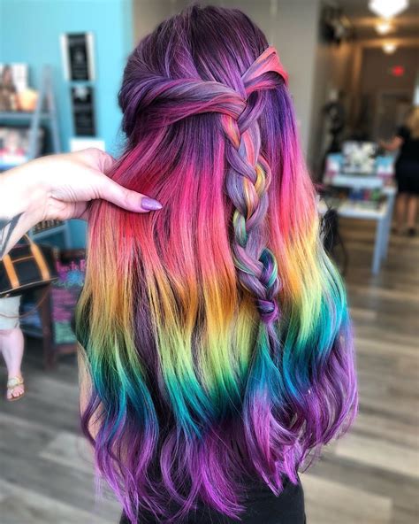 82 Photos of Rainbow Hair Ideas to Consider for 2024 | Rainbow hair color, Hair styles, Long ...