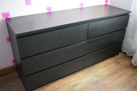 IKEA Malm 6-drawer dresser black | in Kings Lynn, Norfolk | Gumtree