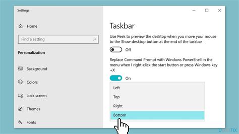 How to change Taskbar position in Windows?