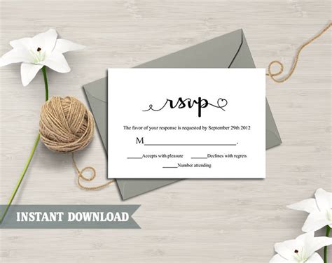 RSVP Card - 14+ Examples,